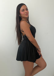 BLACK TENNIS DRESS
