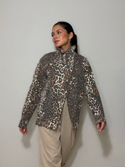 DENIM ANIMAL PRINT JACKET