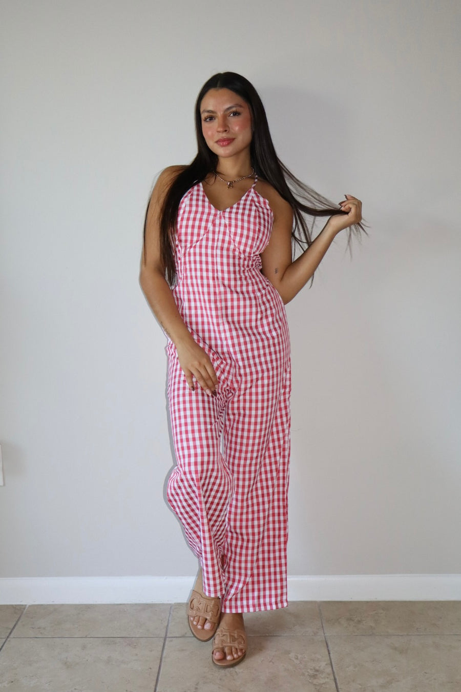 GINGHAM JUMPER