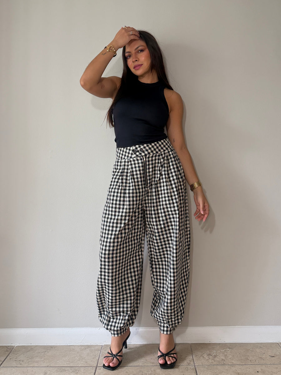 GINGHAM PANT