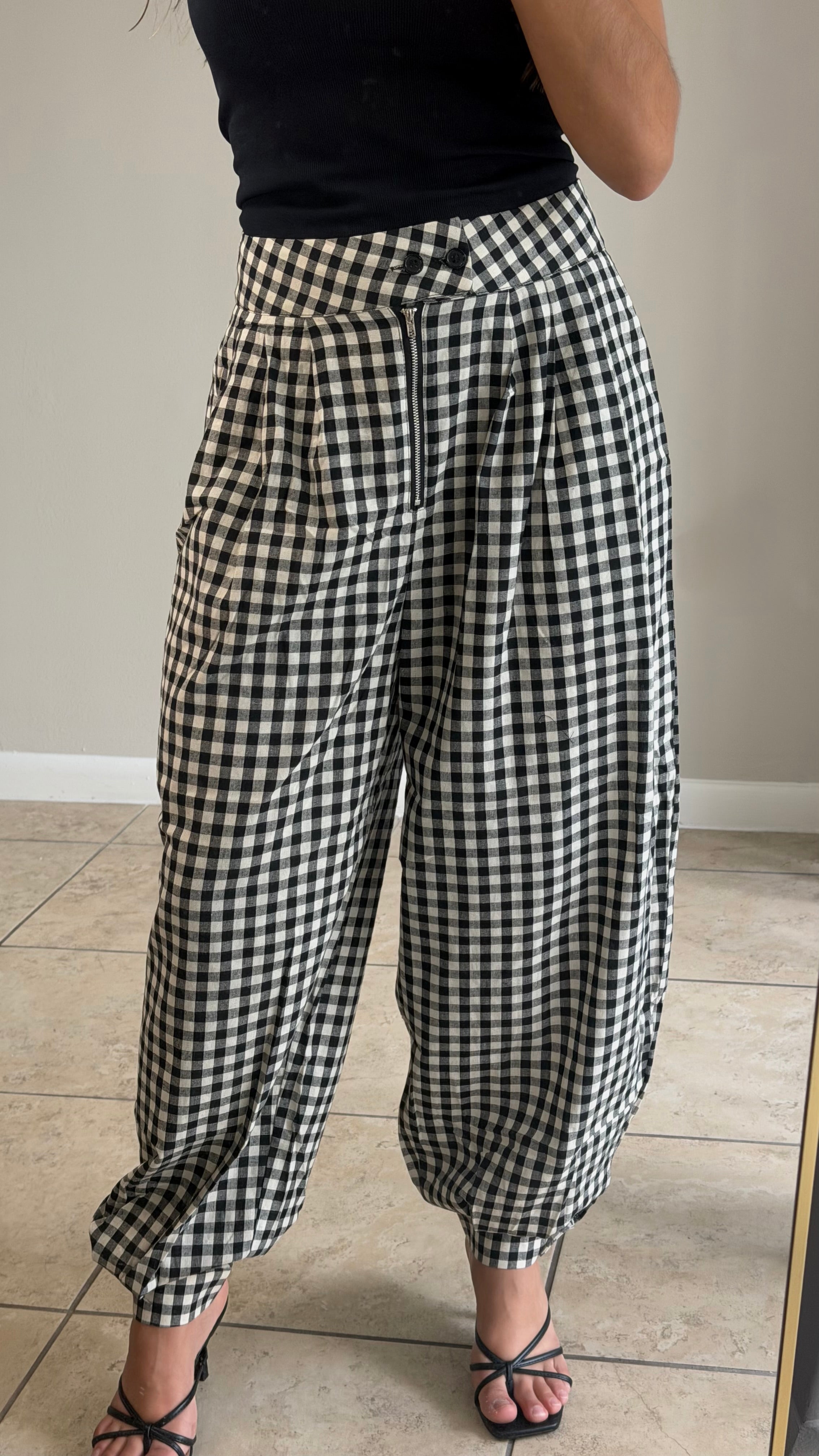 GINGHAM PANT