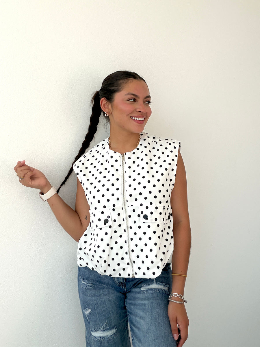 POLKA DOTS VEST