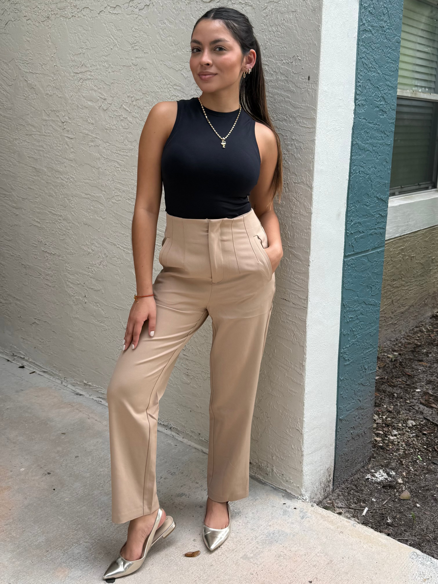 KHAKI BASIC PANT